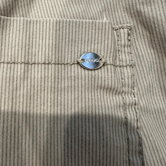 BEVY FLOG GAYA CARGO BEIGE STRIPE PANT 24 - Picture 7 of 7